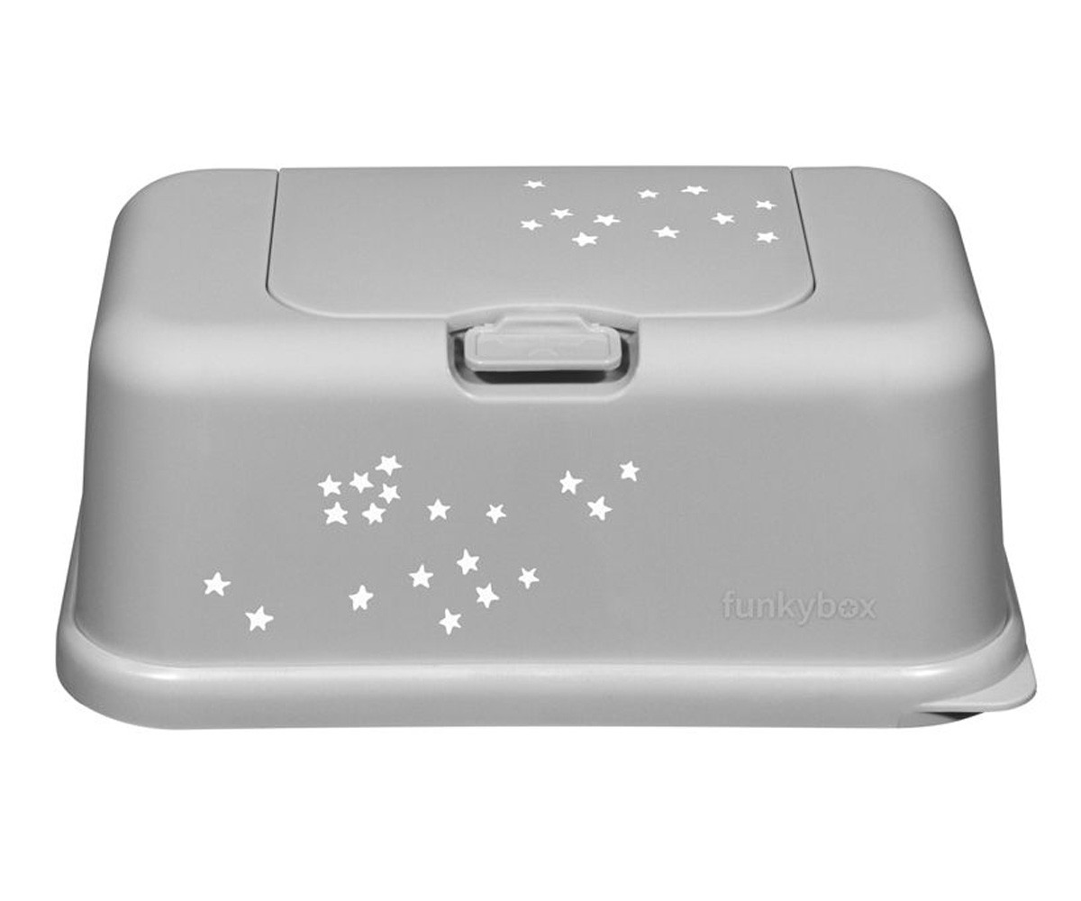 Funkybox Silver Stars Wipes Box