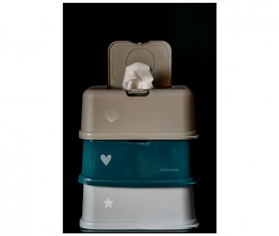 Caja Toallitas Funkybox Azul Pastel