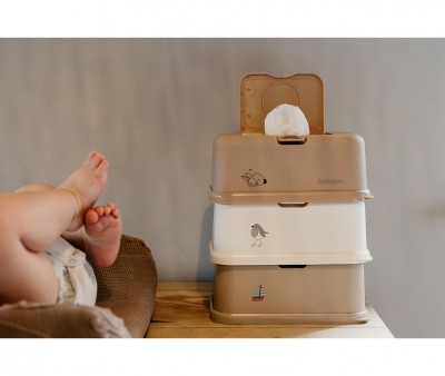 Bote  lingettes Funkybox Oiseau Cream