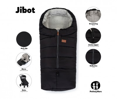 Sacco Passeggino 3 in 1 Jibot Black