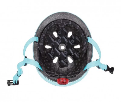 Casco Go Up Lights Azul Pastel