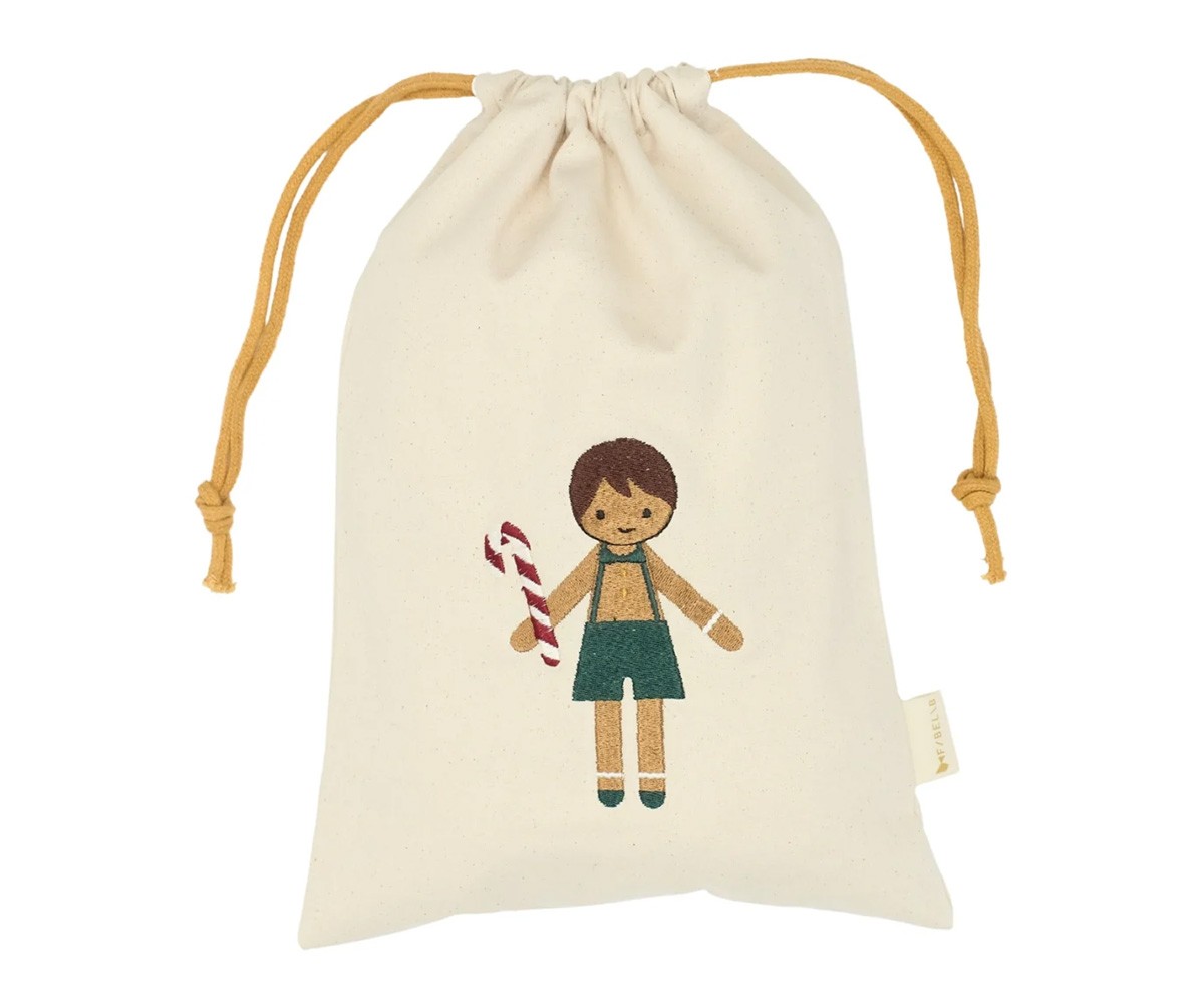 Sacco Natale Piccolo Gingerbread Boy Personalizzabile
