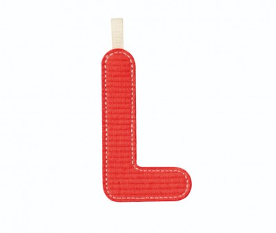 Lettera Tela Lilliputiens Fosforescente L Rosso