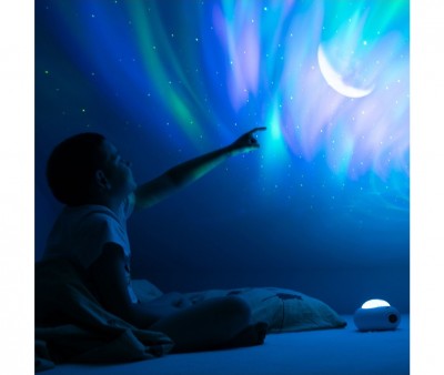 Proiettore UFO Galaxy RGBW con Telecomando