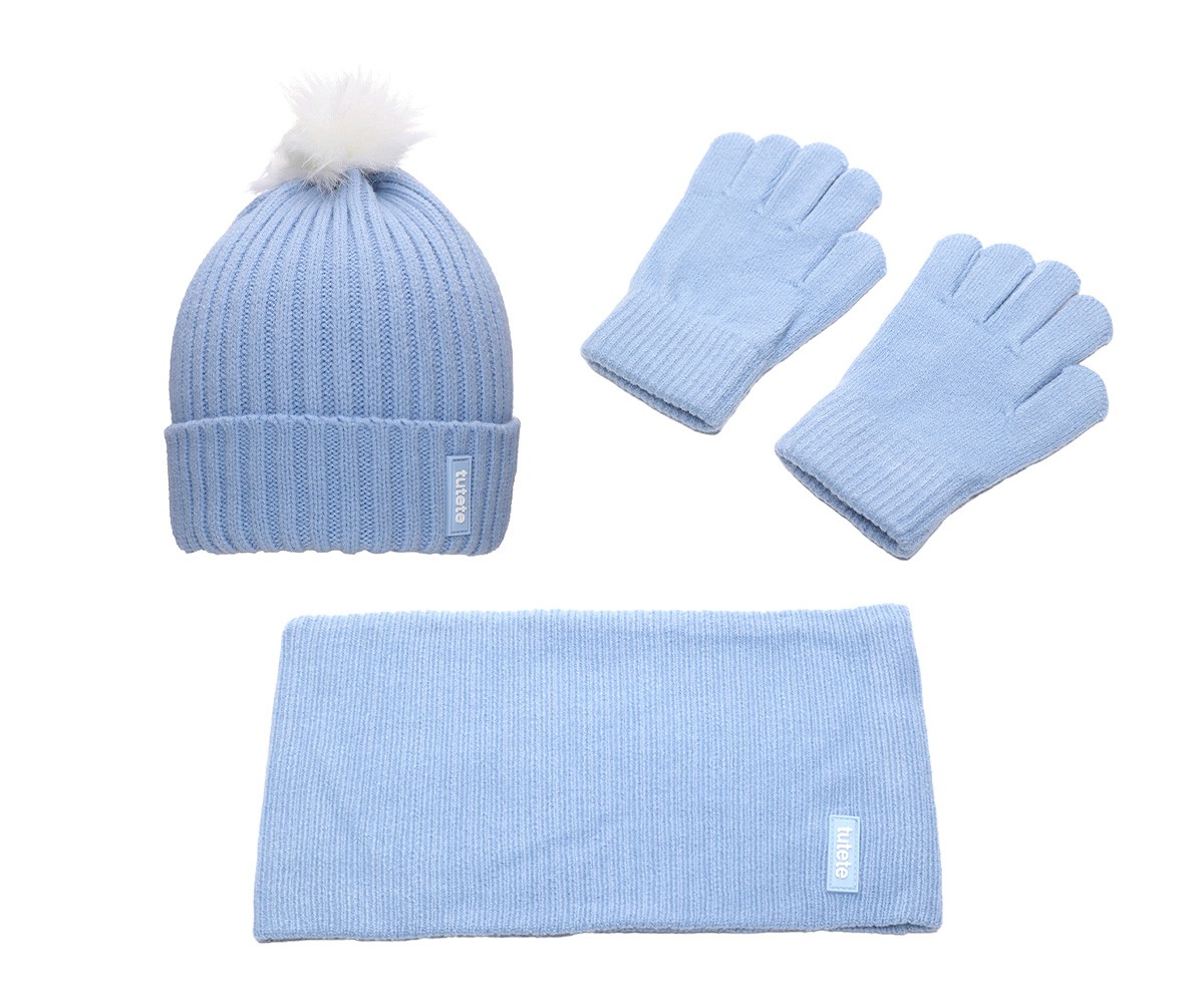 Conjunto de chapu, luvas de inverno + gola de pescoo Buff  City Cars