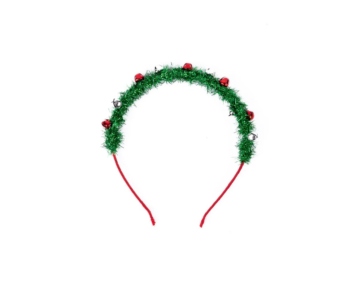 Diadema Navidea con Espumilln y Cascabeles