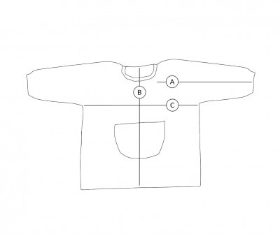 Grembiulino Vichy Personalizzato Tasca Centrale Geometric Nature