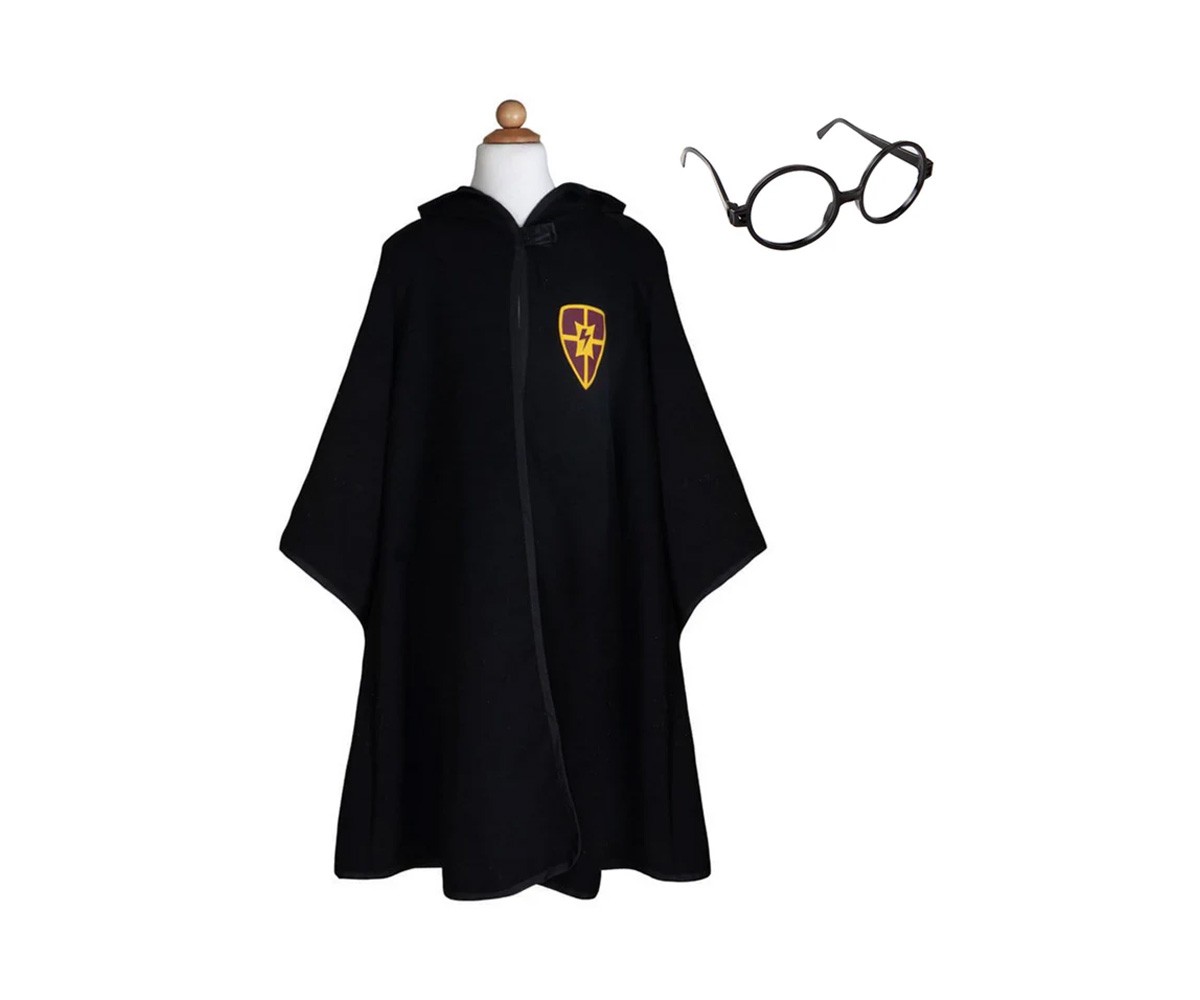 Capa de Mago Negra con Gafas