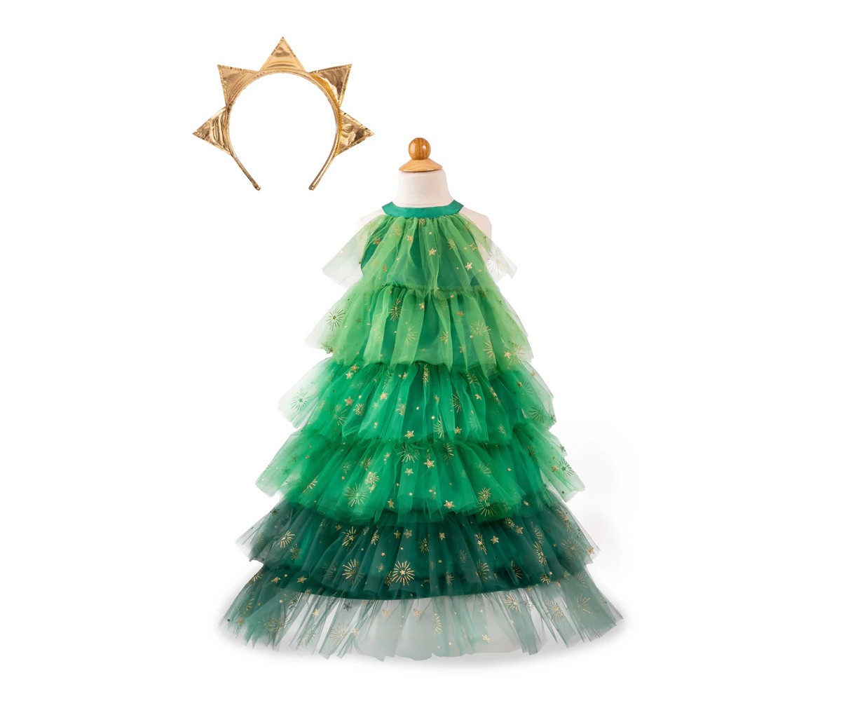 Disfraz rbol de Navidad con Diadema Verde