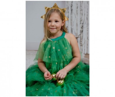 Disfraz rbol de Navidad con Diadema Verde