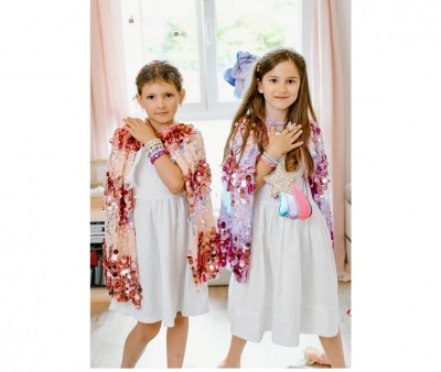 Capa Infantil Lentejuelas The 5th Avenue Pink