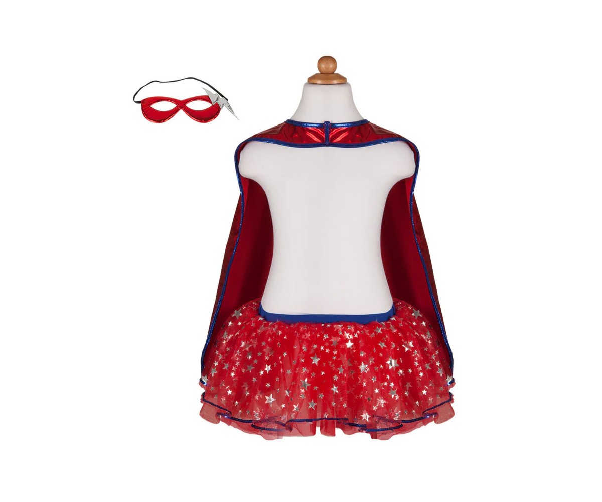 Disfraz Tut Infantil Superhero, Capa y Antifaz 4-6 aos
