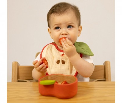 Vajilla Infantil Bol y Cuchara de Madera Pepa The Apple