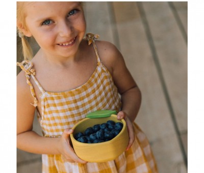 Vajilla Infantil Bol y Cuchara de Madera Lou The Lemon