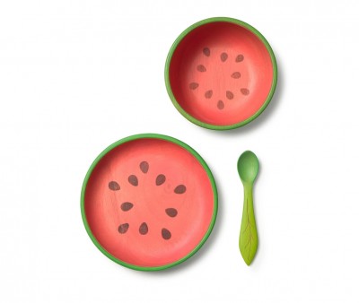 Vajilla 3 Piezas de Madera Wally The Watermelon