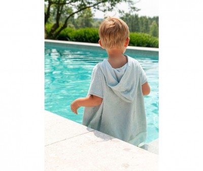 Poncho Timboo Riviera Blue Personnalisable