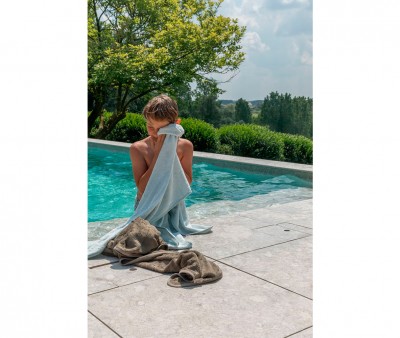 Grande Cape de Bain Riviera Blue Personnalisable