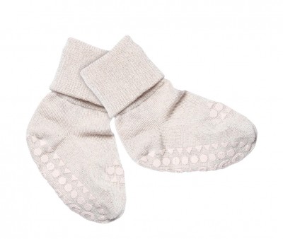 Calcetines Suela Antideslizante Bamb Glitter Ivory