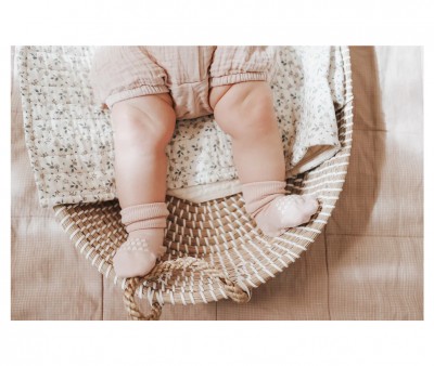 Calcetines Suela Antideslizante Bamb Soft Pink