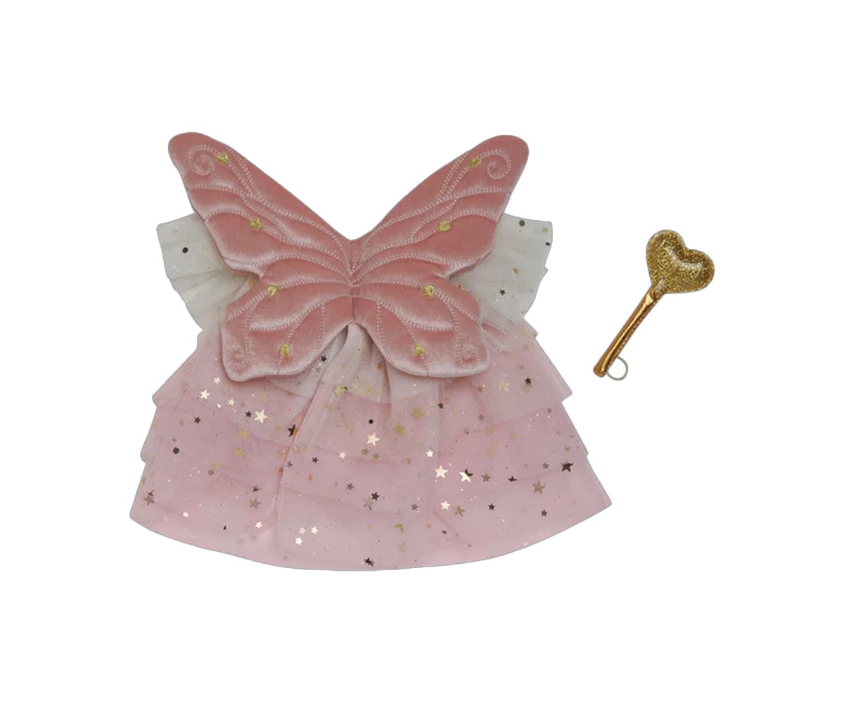 Completo Dinkum Fairy Pink con Ali e Bacchetta