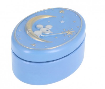 Cajita para Dientes Ratoncito Azul Claro
