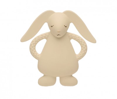 Dentarello Gomma Naturale Coniglietto Sand