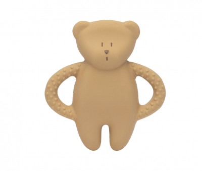 Dentarello Gomma Naturale Orsetto Cappuccino