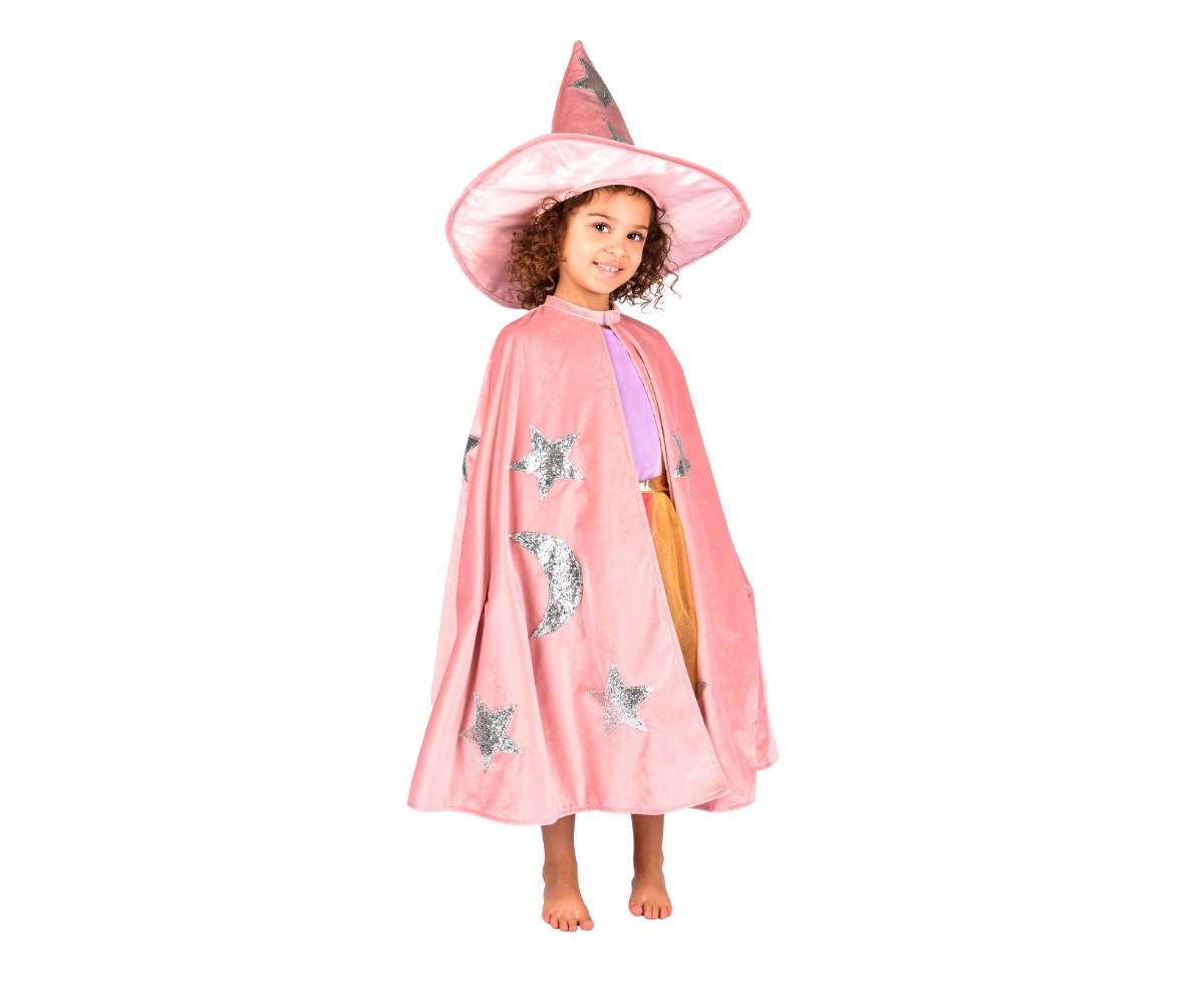 Costume Velvet Rosa con Stelle 3-8 anni