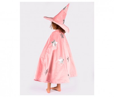 Costume Velvet Rosa con Stelle 3-8 anni