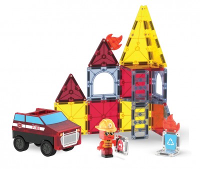 Costruzioni Magnetiche Magna-Tiles Fire Rescue 27pz.