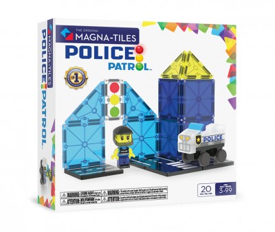 Costruzioni Magnetiche Magna-Tiles Police Patrol 20pz.