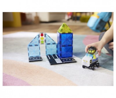 Costruzioni Magnetiche Magna-Tiles Police Patrol 20pz.