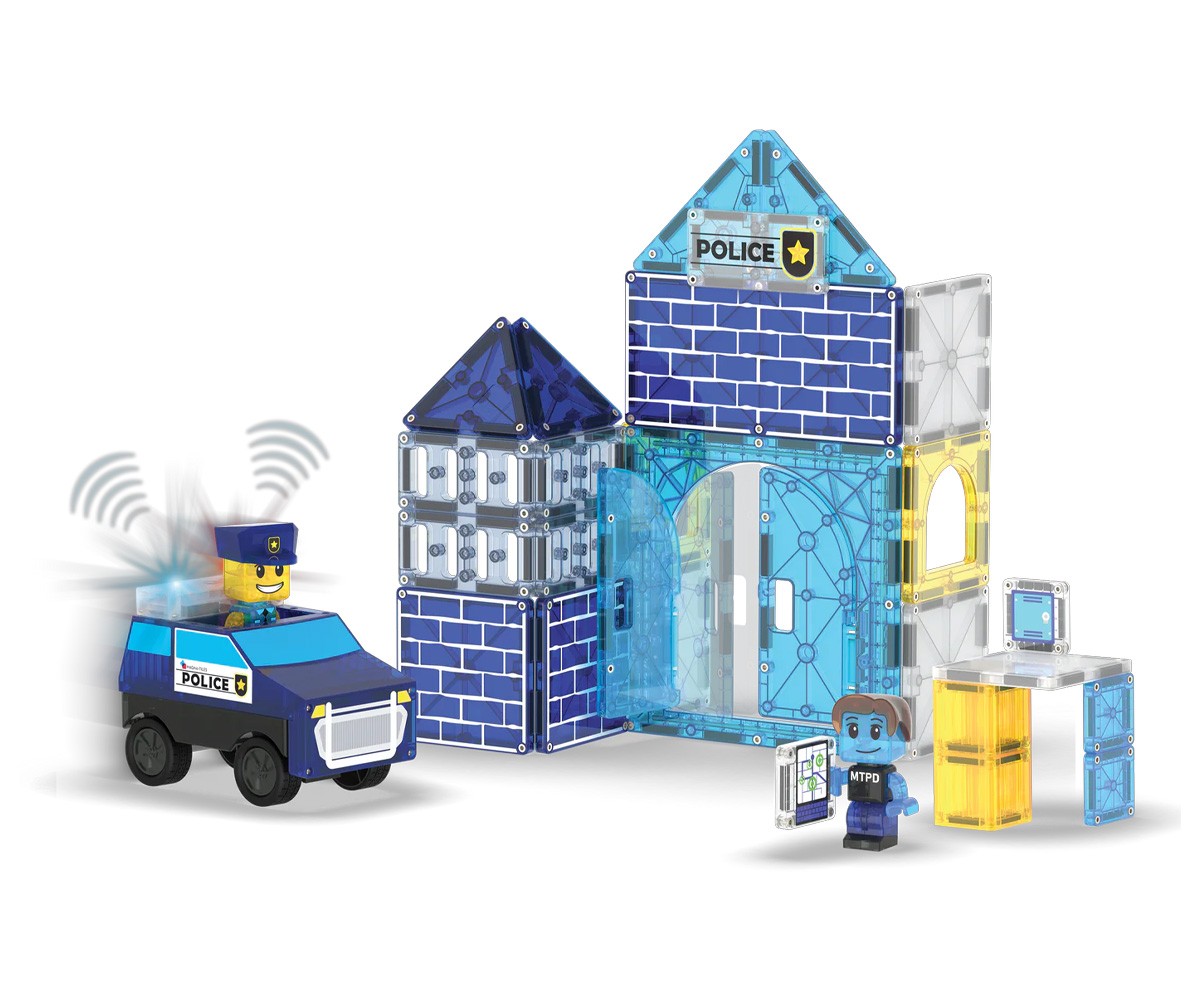 Costruzioni Magnetiche Magna-Tiles Police Station 35pz.