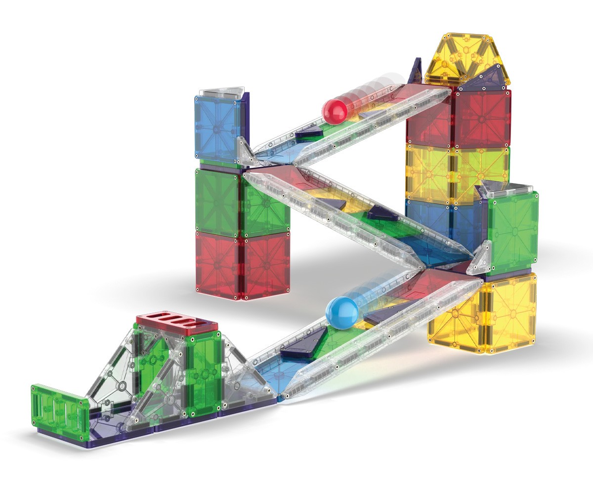 Costruzioni Magnetiche Magna-Tiles Rail Racers Deluxe 90pz.