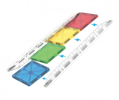 Costruzioni Magnetiche Magna-Tiles Rail Racers 33pz.