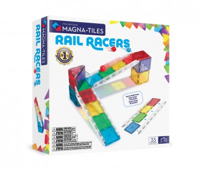 Costruzioni Magnetiche Magna-Tiles Rail Racers 33pz.