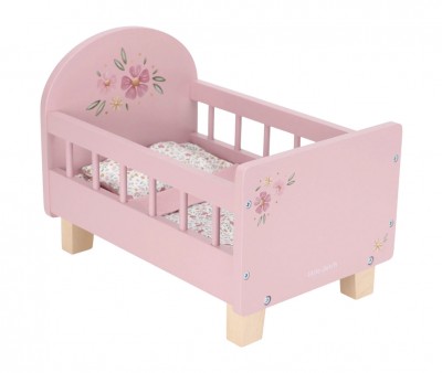 Cama de Madera con Textil para Muecas FSC