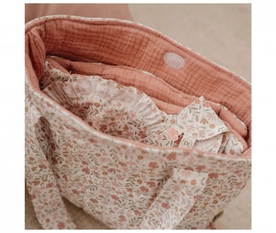 Bolso Cambiador para Muecas Soft Flowers