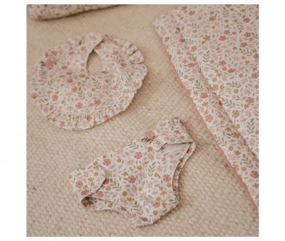 Bolso Cambiador para Muecas Soft Flowers