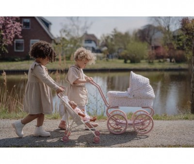 Carrito para Muecas Metal Soft Flowers