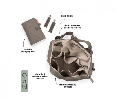 Mochila Cambiador Taupe