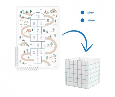 Tappeto Gioco EEVAA Tiloo Puzzle Hopscotch