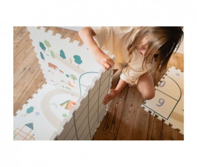 Tappeto Gioco EEVAA Tiloo Puzzle Hopscotch