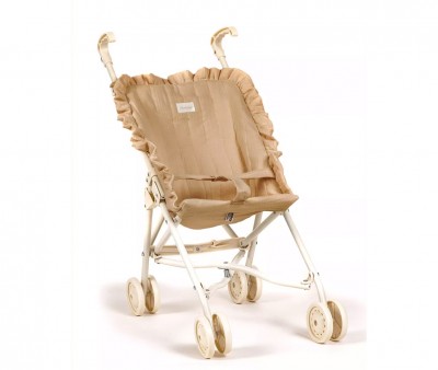Silleta Grande para Muecas con Volantes Cream Chassis