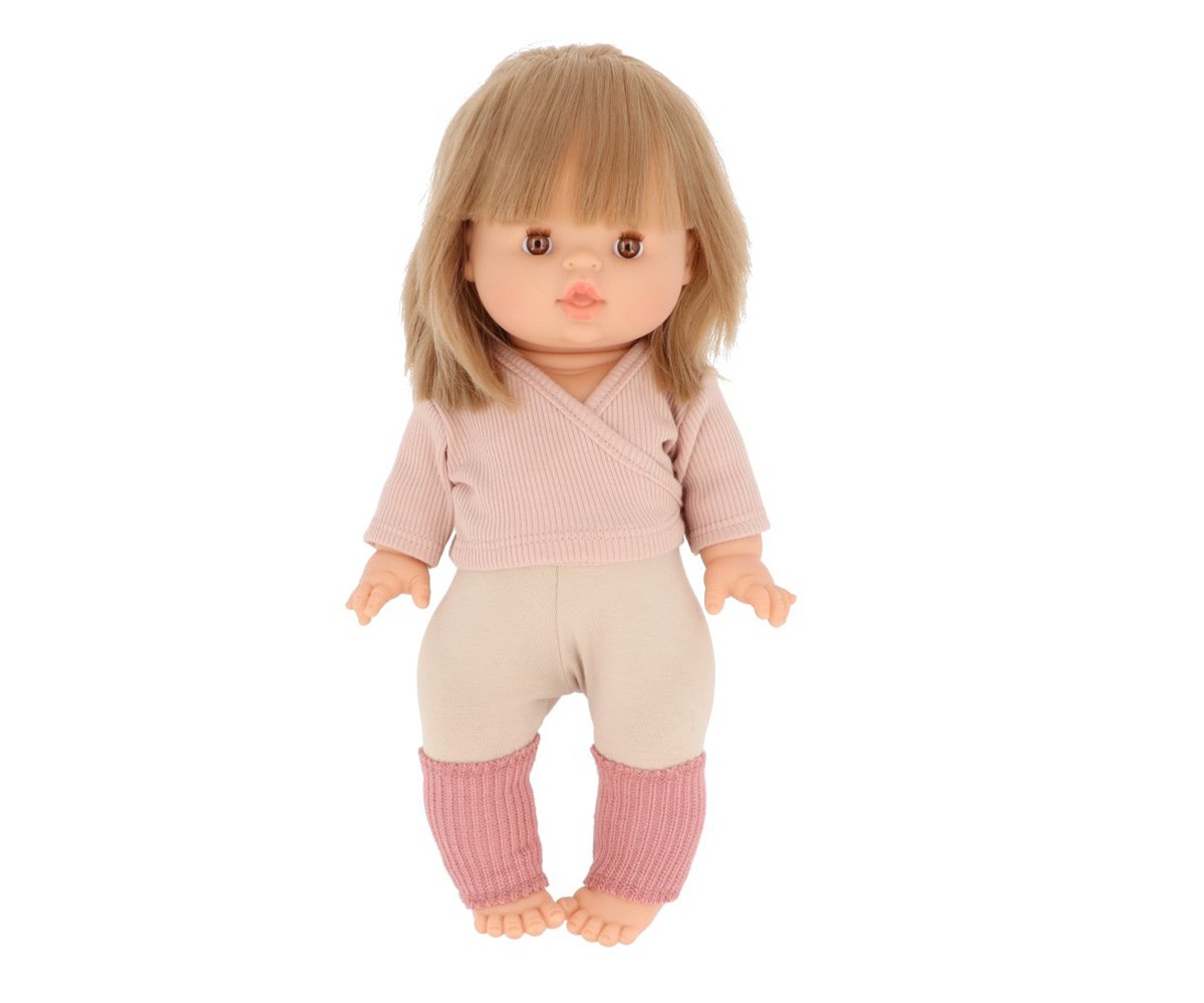 Bambola Gordis Zoe con Top Incrociato, Leggins e Scaldamuscoli