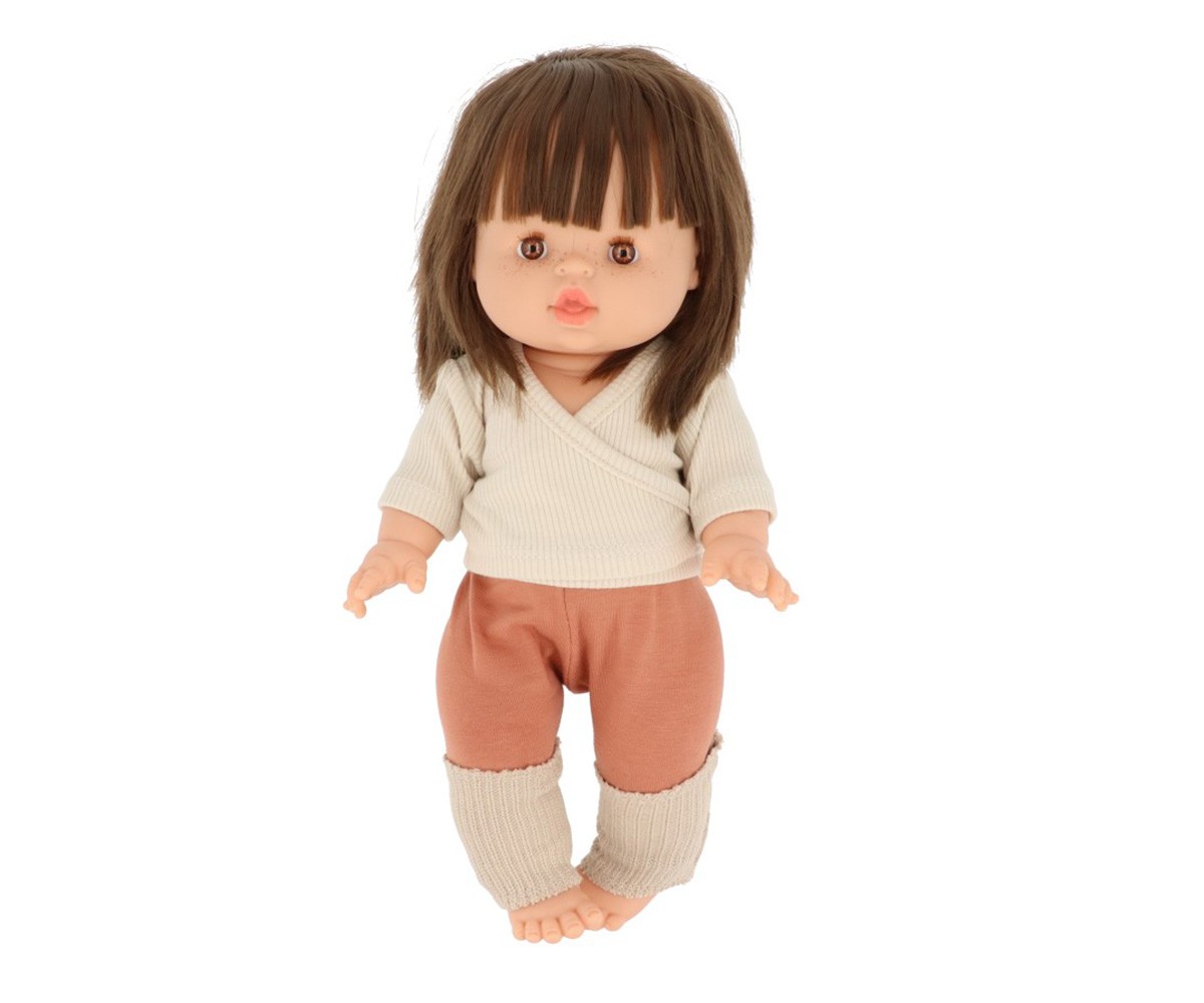 Bambola Gordis Jeanne con Top Incrociato, Leggins e Scaldamuscoli