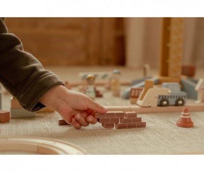 Set de Construccin con Gra de Madera FSC