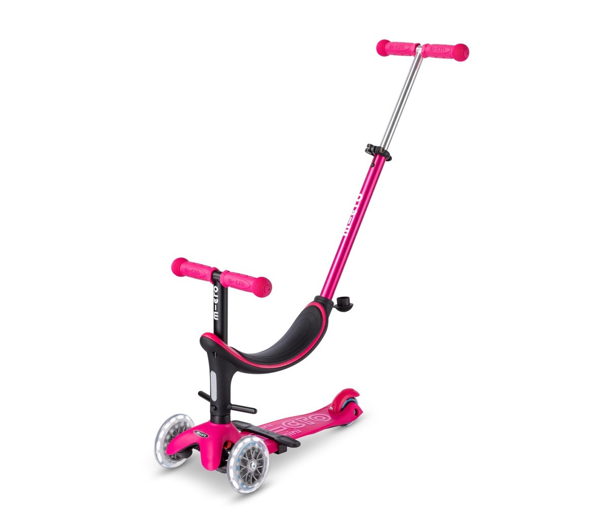 Patinete Mini Micro 2 Grow Deluxe LED Rosa Nuevo