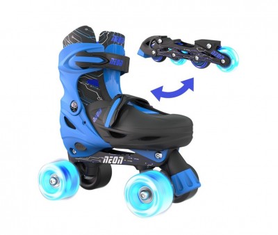 Patins combinados em azul neon  T.34-37