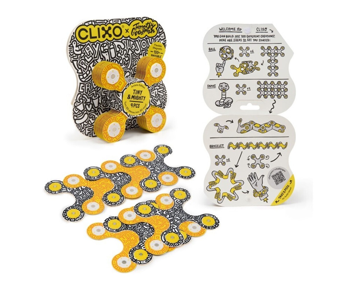 Clixo Tiny & Mighty Artist Edition: Timothy Goodman 9 piezas
